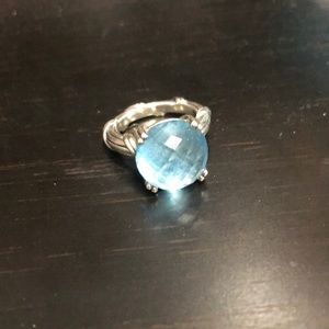 PTR Sterling Fantasies 11.60 ct Blue Topaz Ring